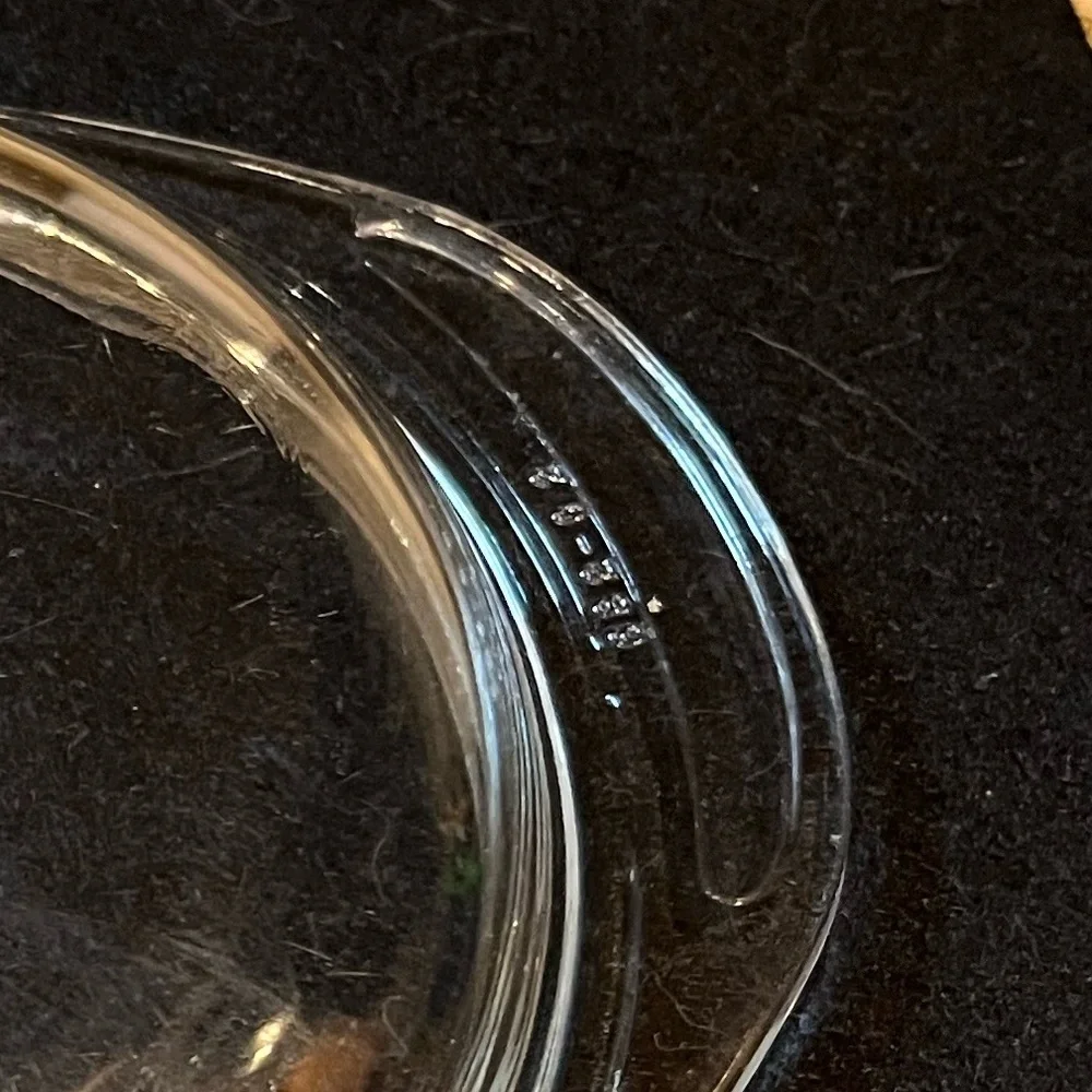PYREX Clear Glass Round Replacement LID ONLY w/ Tabs ~ 683-C